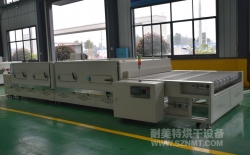 熱烈祝賀北京南火汽車配件有限公司與耐美特集團(tuán)上海分公司成功簽約1臺(tái)汽車內(nèi)飾板紅外線加熱線隧道爐12萬(wàn)元！